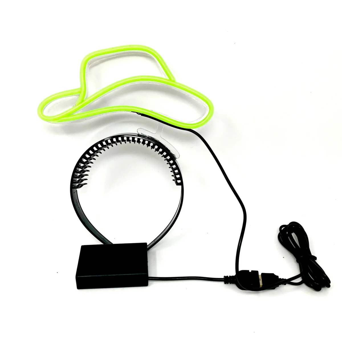 Cowboy hat neon headband