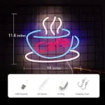 cafe led sign