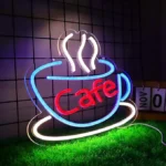 cafe led sign