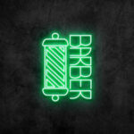 green Barber Neon Sign