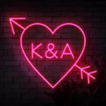 pink Initials-in-Heart-with-Arrow-Neon-Sign