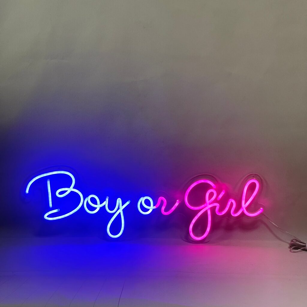 Boy or Girl Neon Sign